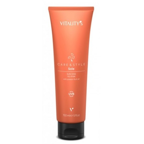 VITALITY'S Sole - Crema de par pentru vara inainte si dupa soare cu protectie si fructul pasiunii  79% ingrediente naturale - Sole Sun Kiss 150ml